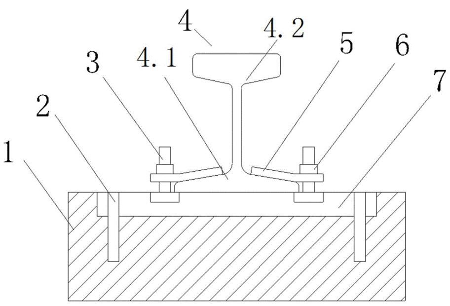 10噸龍門吊軌道安裝示意圖 10噸龍門吊軌道安裝示意圖
